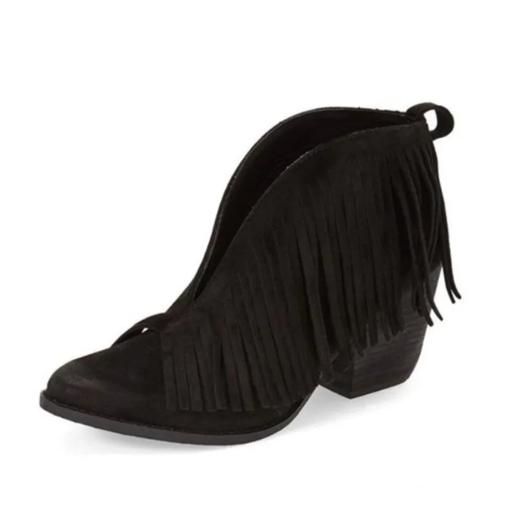 Size 7 Suede Ankle Booties - Picture 2 of 7